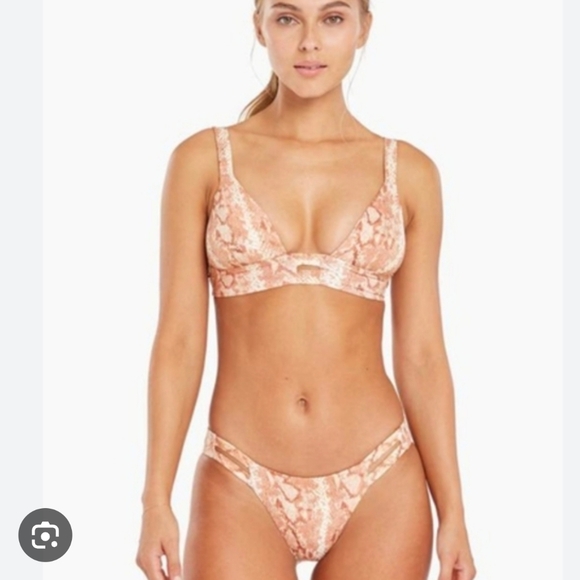 Vitamin A Other - NWT Vitamin A EcoLux Neutra Snakeskin Bralette Bikini Set S